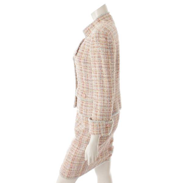 シャネル(Chanel) 13C ツイード セットアップ ジャケット スカート 