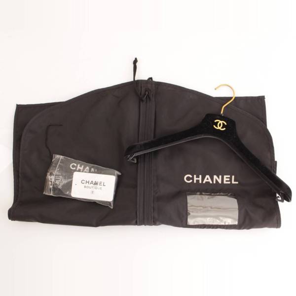 シャネル(Chanel) 95A ロゴ トリム ツィード ジャケット スカート