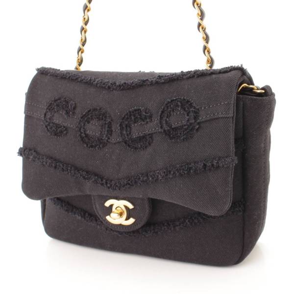 シャネル(Chanel) COCO ココマーク デニム ミニ ショルダーバッグ 