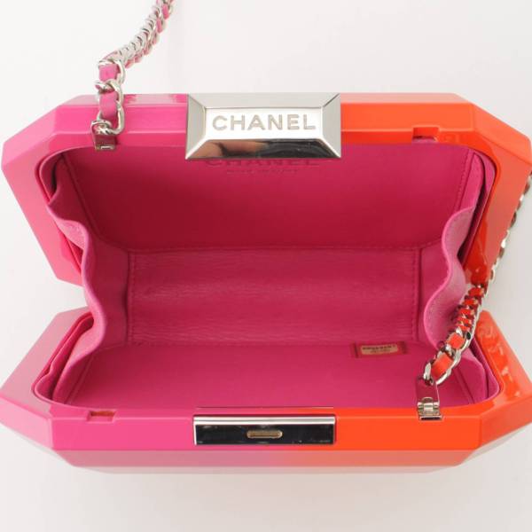 シャネル Chanel レゴ ココマーク プレキシガラス チェーン シェル ショルダーバッグ ピンク 中古 通販 retro レトロ