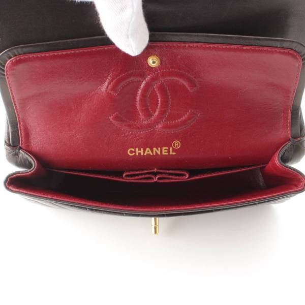シャネル Chanel 2番台 マトラッセ23 ラムスキン Wフラップ チェーン 