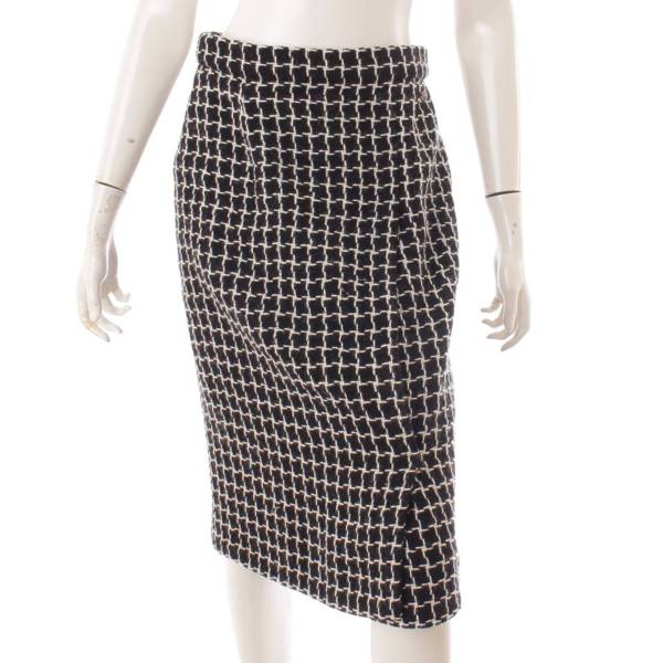 シャネル(Chanel) ブロックチェック ツイード スカート P56741
