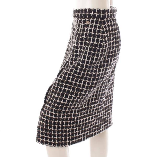 シャネル(Chanel) ブロックチェック ツイード スカート P56741