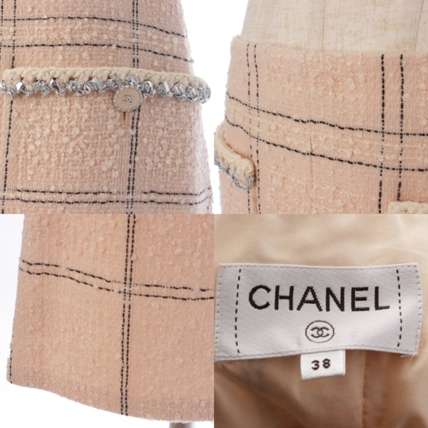 シャネル(Chanel) 21B ココマーク ウインドペーン ツイード ラメ