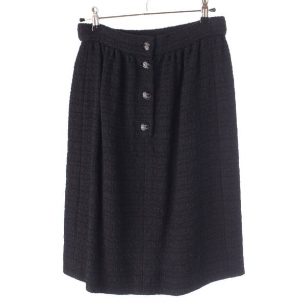 シャネル Chanel 21C ココマークボタン ツイード スカート P70024