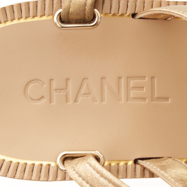 シャネル(Chanel) 18C レースアップ グラディエーター サンダル G33473 