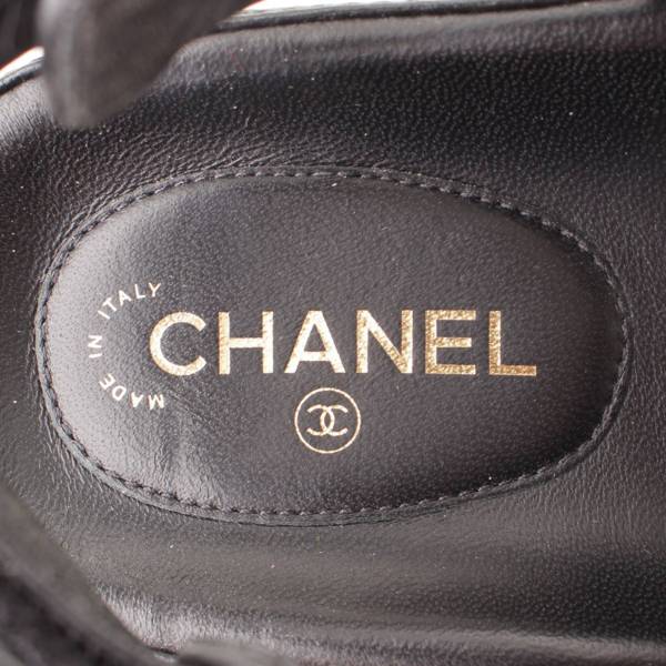 シャネル(Chanel) 21C ココマーク マトラッセ フッドヘッドサンダル