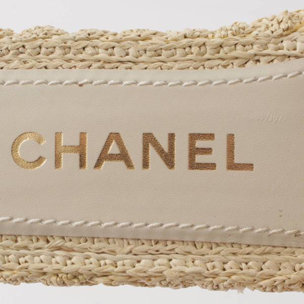 シャネル Chanel ココマーク フラット サンダル ミュール G36923 