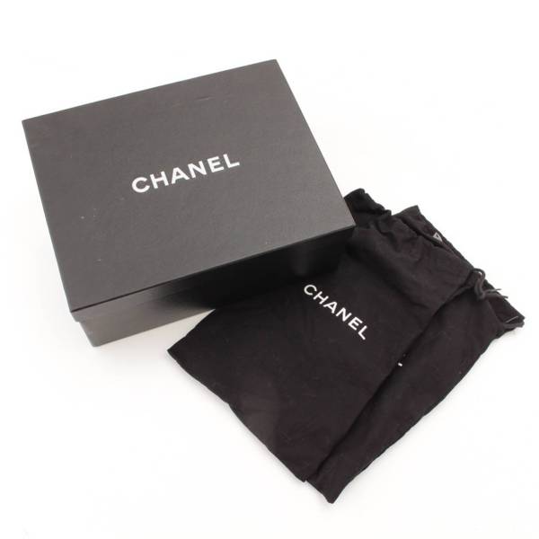 シャネル(Chanel) キャンバス ロゴプリント レースアップシューズ ...