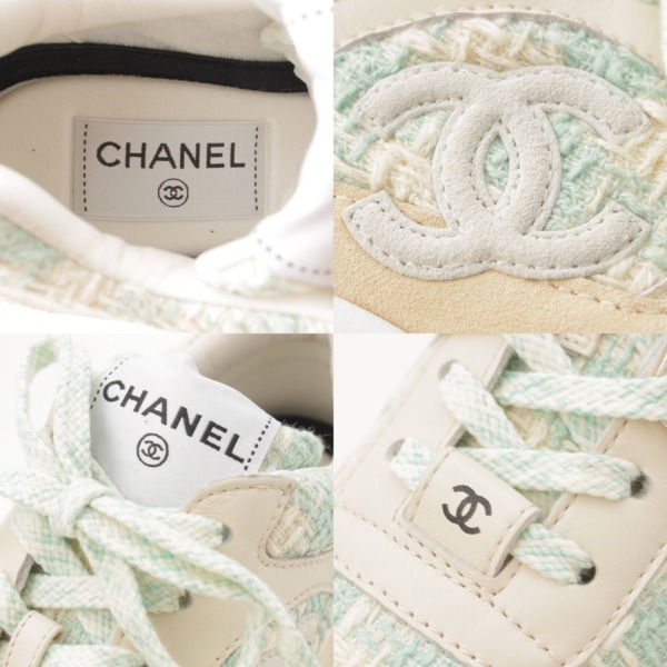 シャネル(Chanel) 23SS ツイード ローカット スニーカー G38299