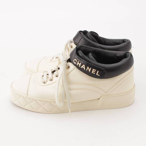 シャネル Chanel ココマーク ロゴ レザー ベルクロ スニーカー 