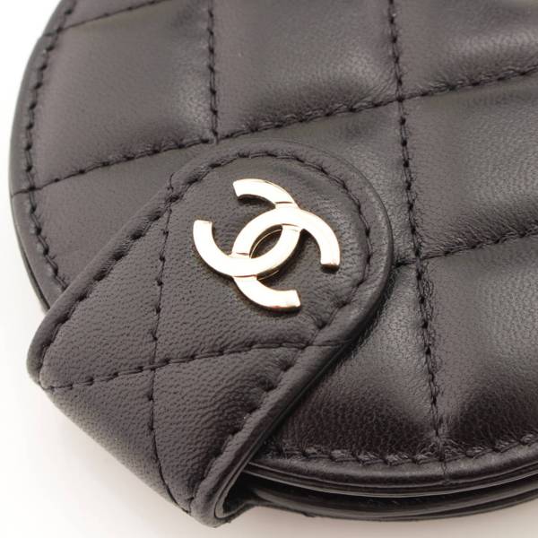 シャネル(Chanel) マトラッセ サークル ネームタグ ブラック 中古 通販