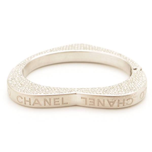 シャネル(Chanel) 08P ラインストーン バッグハンガー シルバー 中古