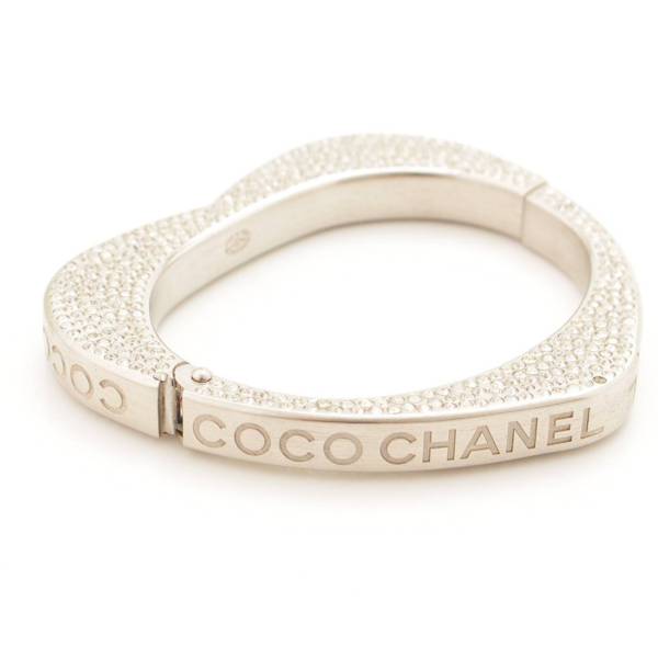 シャネル(Chanel) 08P ラインストーン バッグハンガー シルバー 中古