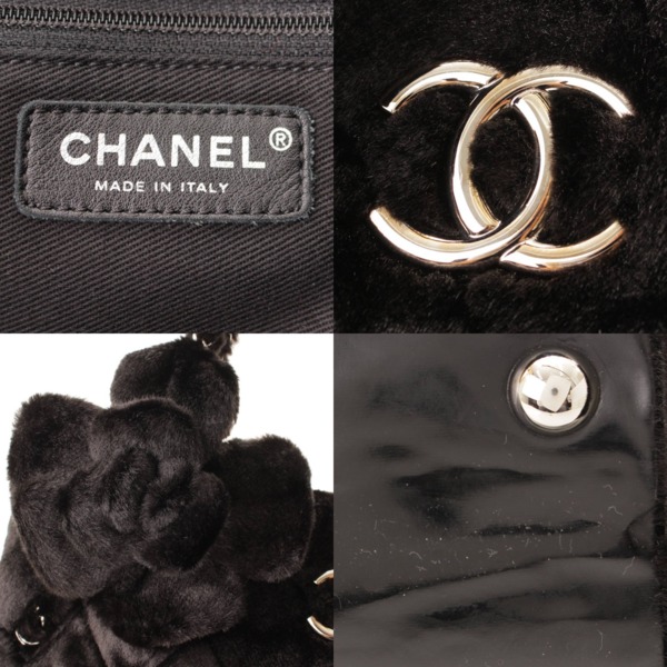 シャネル(Chanel) ココマーク カメリア チェーンストラップ ファー 