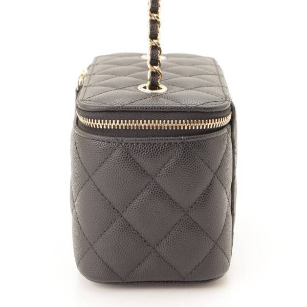 シャネル(Chanel) 21A キャビアスキン マトラッセ ヴァニティー バッグ AP1341 ブラック 31番台 中古 通販 retro レトロ