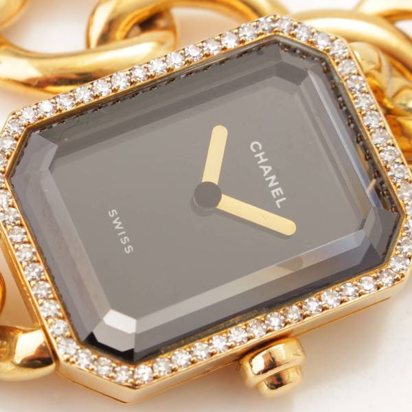 シャネル(Chanel) プルミエール ダイヤモンド 腕時計 18K 750 H0113 