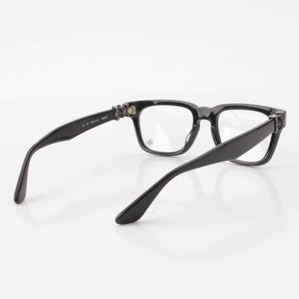 クロムハーツ Chrome Hearts EASY サイドCHプラスフレーム 黒縁メガネ 眼鏡 アイウェア ブラック 50□19-147 中古 通販  retro レトロ