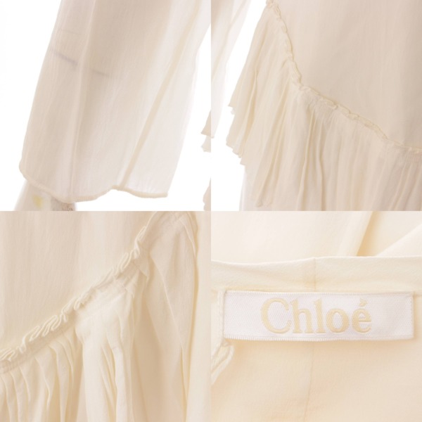 クロエ(Chloe) シルク 長袖 フリル カットソー トップス 16SHT68