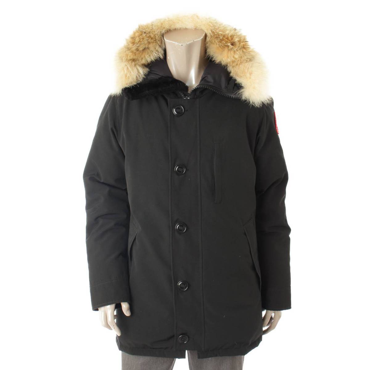 カナダグース(CANADA GOOSE) メンズ JASPER ジャスパー ファー ダウンジャケット 3438JM ブラック M 中古 通販  retro レトロ