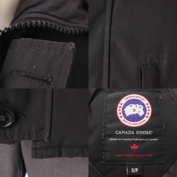 カナダグース CANADA GOOSE メンズ JASPER PARKA ジャスパー ファー フード ダウンジャケット 3438JMB ブラック S  中古 通販 retro レトロ