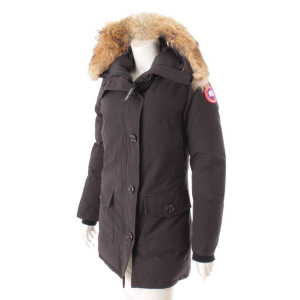 カナダグース(CANADA GOOSE) BRONTE ブロンテパーカ ファー フード ダウンコート 2603JL ブラック S 中古 通販  retro レトロ