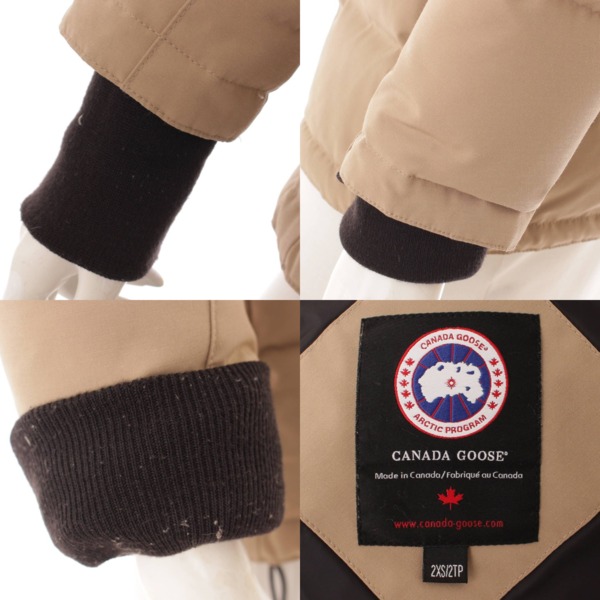 カナダグース(CANADA GOOSE) SOLARIS ソラリス ダウンジャケット コート ファー 3034JL ベージュ 2XS 中古 通販  retro レトロ