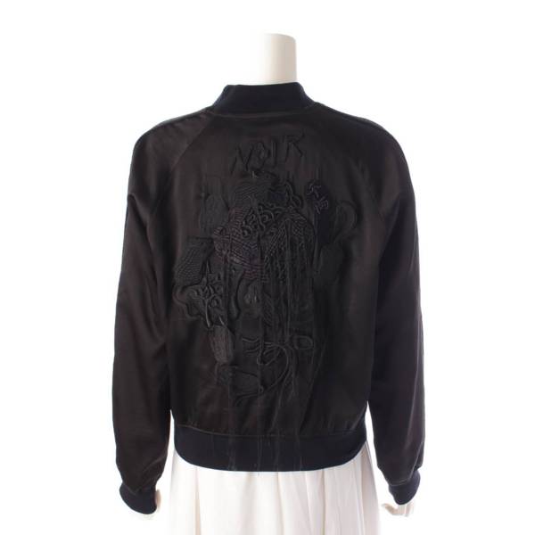 コムデギャルソン Comme des Garcons Noir Kei Ninomiya 20SS 刺繍 アシンメトリー リバーシブル ブルゾン  ブラック S 中古 通販 retro レトロ