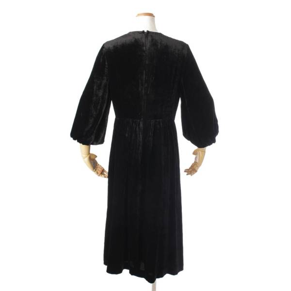 コムデギャルソン　ベルベットとツイードのドレス　ヴィンテージウエスト約29cm