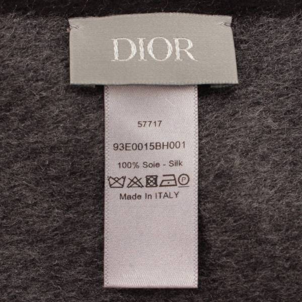 ディオール(Dior) 20AW シルク ロゴ ストール マフラー 93E0015BH001