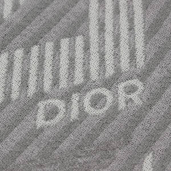 ディオール(DIOR) CD ダイヤモンド ウール マフラー 31P0005A0802 グレー 中古 通販 retro レトロ