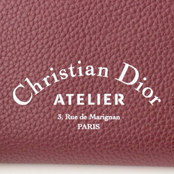 Christian Dior クリスチャンディオール アトリエロゴ ラウンドジップ ロングウォレット 長財布 2ATBC011 ブラック