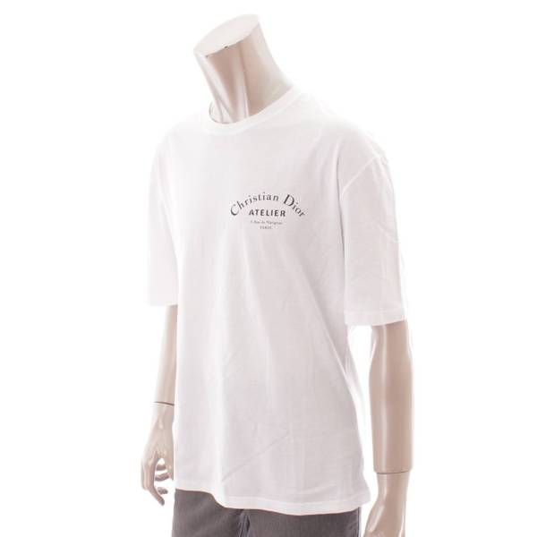 ディオールオム(Dior Homme) メンズ アトリエ ロゴ プリント Tシャツ 