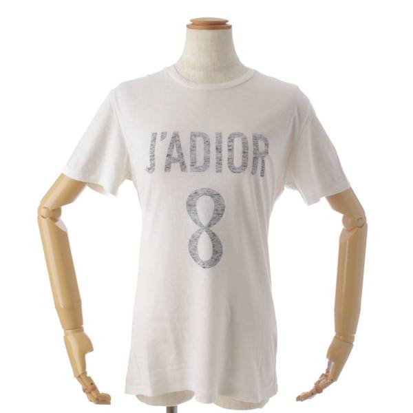 J'ADIOR 8 ディオール Tシャツ ロゴ ホワイト xs