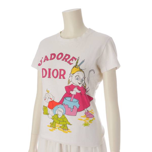 ディオール DIOR ガリアーノ期 アニメ絵 半袖 コットン Tシャツ