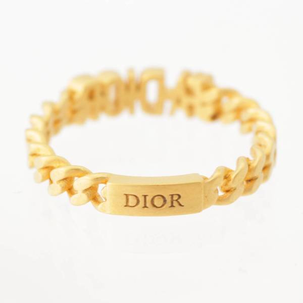 ディオール DIOR J'ADIORロゴ チェーンモチーフ リング 指輪 ゴールド M 中古 通販 retro レトロ