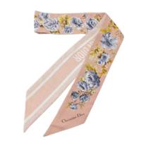 シルク ミッツァ ロゴ 花柄 フラワー スカーフ ストール ショール ピンク