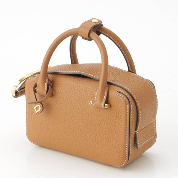 デルヴォー Delvaux クールボックス ナノ レザー 2way ハンドバッグ AA0567AQY0ADNDO ブラウン 中古 通販 retro  レトロ