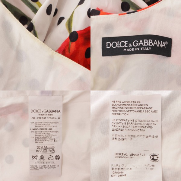 ドルチェ&ガッバーナ(Dolce&Gabbana) ドット カーネーション フリル