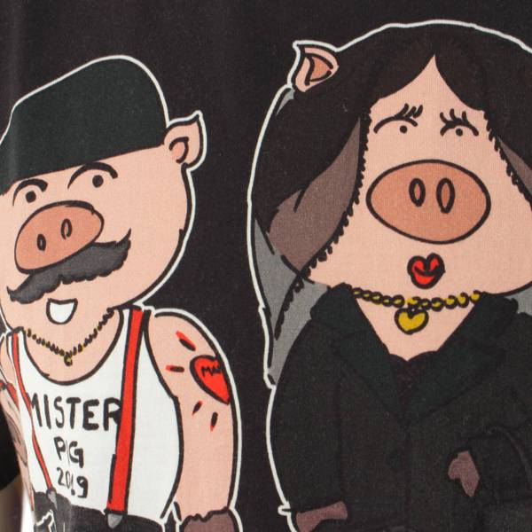 ドルチェ&ガッバーナ(Dolce&Gabbana) 19SS メンズ PIG プリント クルー ...