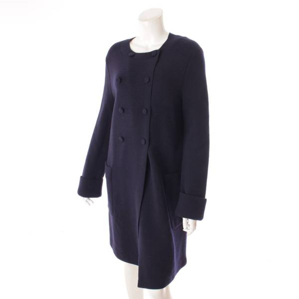 Drawer BRAUN cotton longcoat ノーカラーコート