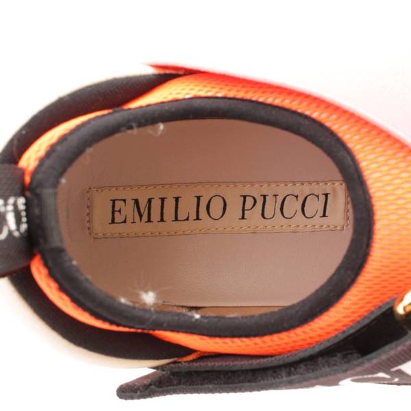 エミリオプッチ(Emilio Pucci) ロゴ メッシュ スニーカー 9ECE80