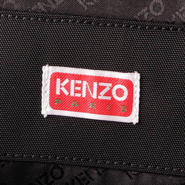 ケンゾー Kenzo クレスト ボケ フラワー 刺繍 バックパック リュック FD55SA463F26 ブラック 中古 通販 retro レトロ