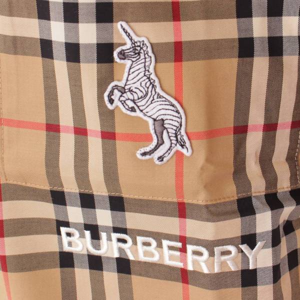 バーバリー ロンドン(Burberry London) ロゴ刺繍 ノバチェック ハーフ