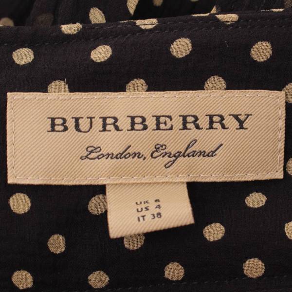バーバリー ロンドン(Burberry London) シルク ドット柄 スカート