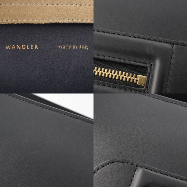 その他 ワンドラー WANDLER ロゴ レザー 2WAY ショルダー ハンドバッグ ブラック 中古 通販 retro レトロ