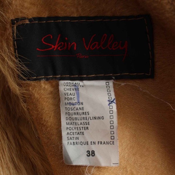 SKIN VALLEYスキンバレー 羊革コート 38