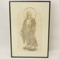 作者不詳：仏画POPアート『BUTSUGA；AMIDA−SAMA』和紙・雁皮紙・絵画・骨董品