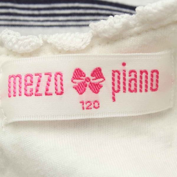 その他() メゾピアノ mezzo piano ボーダー レース ノースリーブ