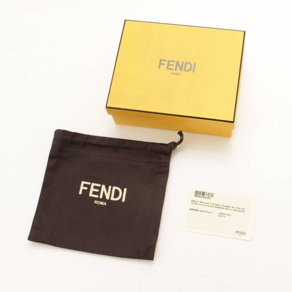 フェンディ(Fendi) ズッカ エフイズ 二つ折り財布 8M0386 ブラウン